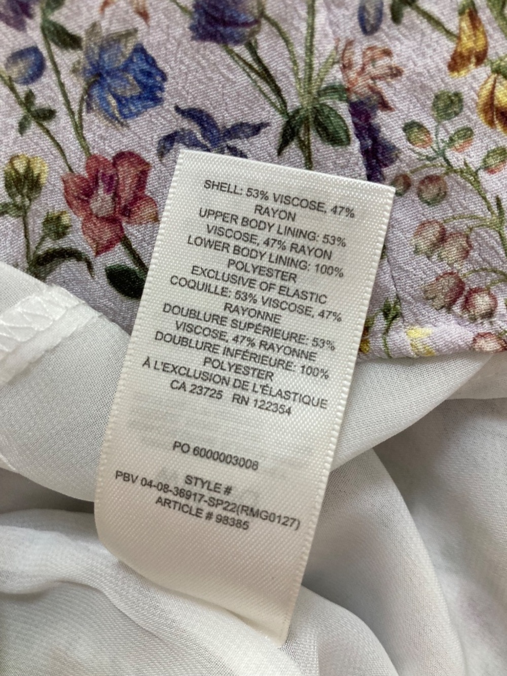 Wilfred Floral Mini Dress Size 6 - Picture 7 of 7